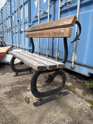 Victorian cast iron serpent - victorian,