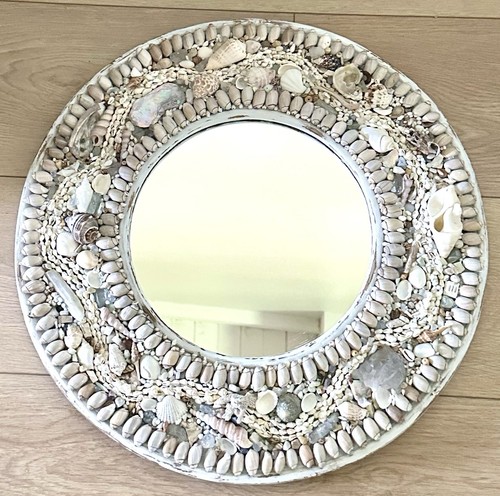 Large handmade round seashell - round,