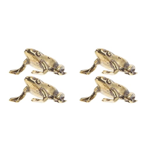 Pcs antique copper frog - 4,
