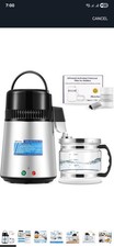Hanchen Water Distiller 304 Stainless Steel 750W Machine Double Button Design 4L