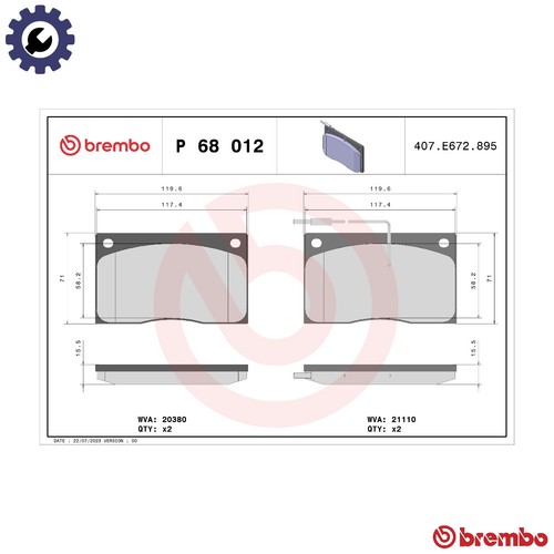 Brake pad set disc - brake,