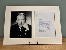 Bing Crosby Signed Photo And