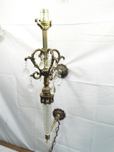 Vintage crystal brass - brass, shabby