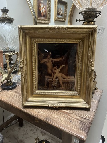 19thc victorian crystoleum - 19thc,
