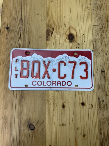Colorado car license - license, plate