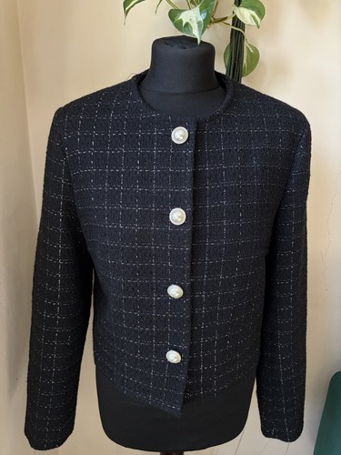 New look black tweed - black,