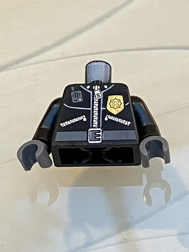 Lego minifigure torso black