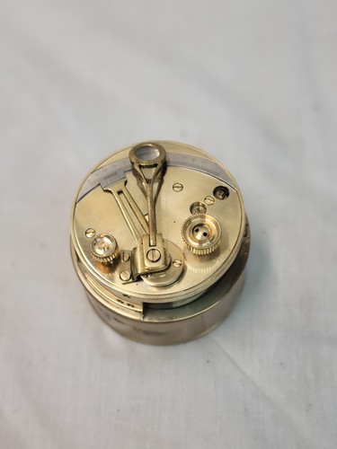 Drum brass pocket sextant - brass, with