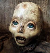 OOAK Creepy Horror Gothic Zombie Walker Halloween Doll