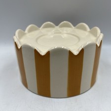 M & S Ceramic Striped Yellow &