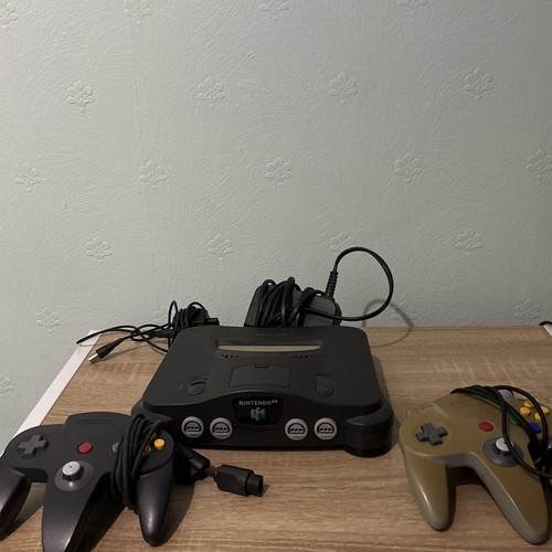 N64 black console very good - n64,
