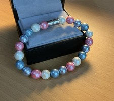 Pink / Blue/ cream Pearl Style