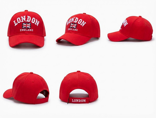 Red adjustable baseball cap - adjustable,