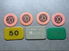 LOT 7 CASINO CHIPS PLAQUE
