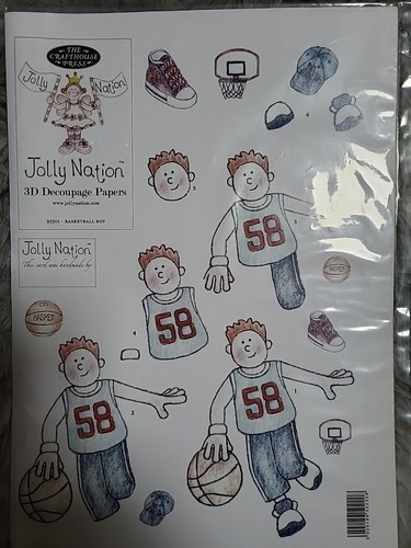 Jolly nation decoupage sheet - jolly,