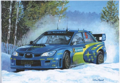 Petter solberg subaru art - subaru,