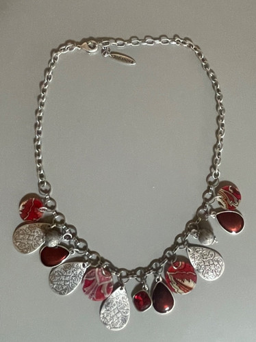 Annanova silver tone statement - tone,