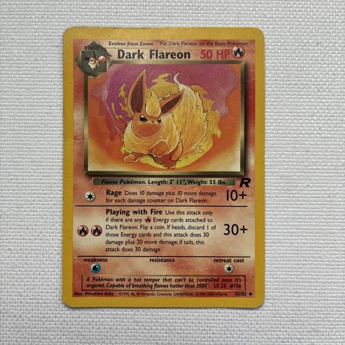 Pokémon tcg dark flareon - tcg,