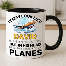 Personalised plane spotter - spotter, mug