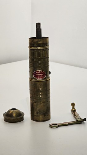 Vintage coffee grinder brass - coffee,