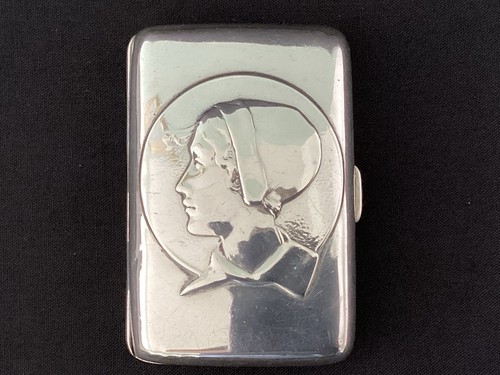 Sterling silver cigarette case - silver,
