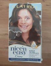 Clairol Nice'n Easy Crème Permanent Hair Dye 4 Dark Brown 230g *Damaged Box NEW*