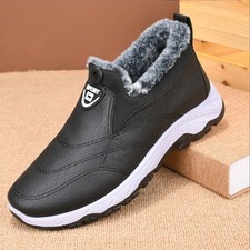 Men Fur Lined Waterproof Slip