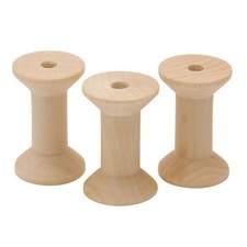 24Pcs Wooden Empty Thread