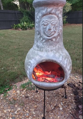 Outdoor wood burning clay - outdoor,