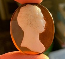 19th century glass cameo - century,