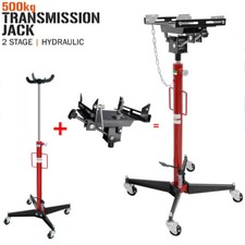 TRANSMISSION JACK VERTICAL TELESCOPIC CAR HYDRAULIC MOTOR GEARBOX LIFT 500KG