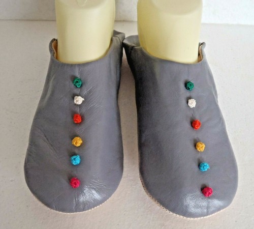 Moroccan soft leather slippers - moroccan,