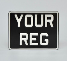 Motorbike Number Plate 7.5 x 6