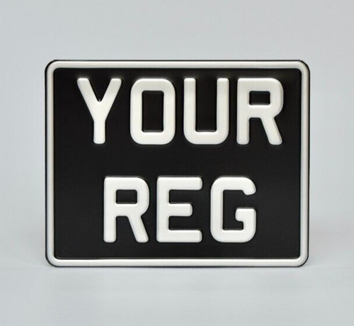 Motorbike number plate x - number, 6