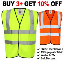 Hi Vis Vest Yellow Orange High