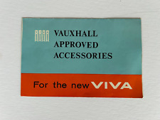 VAUXHALL VIVA HA APPROVED ACCESSORIES BROCHURE 60S CLASSIC VINTAGE
