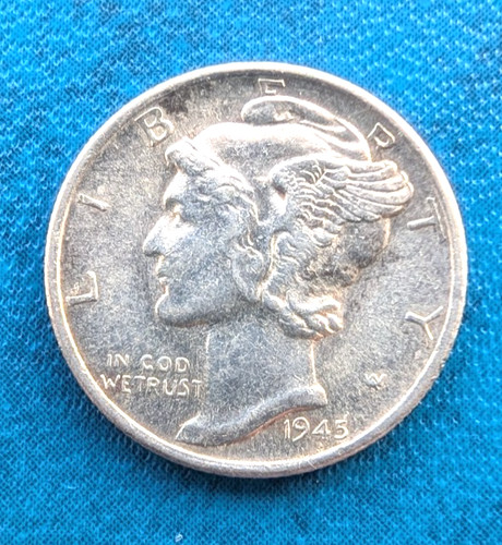 1945 usa mercury silver - mercury,
