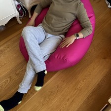 Large Pink Bean Bag