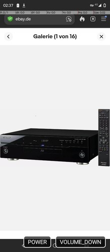 Black pioneer bdp - black, blu-ray