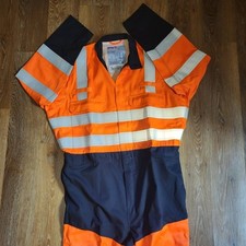 Roots Stagecoach Orange Overalls Industrial Heat Protective Workwear UK 48 Mens