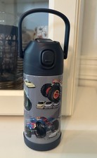Pottery barn school Disney HOT WHEELS Monster Truck Water Bottle birthday boy  .