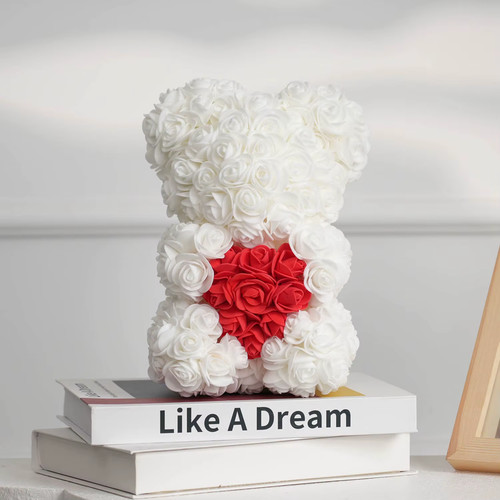Eternal rose teddy bear - teddy, with