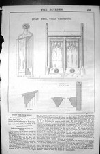 Old Antique Print Litany Desk