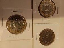 3 x £2 queen elizabeth coin