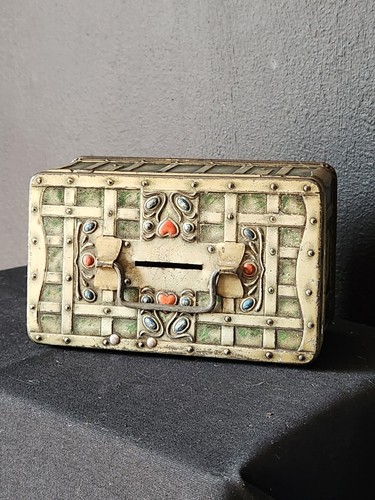 Antique biscuit tin dunmore - tin,, &
