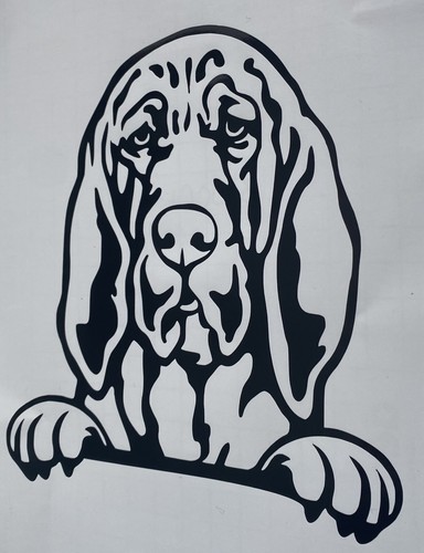 Bloodhound dog decal vinyl - bloodhound,
