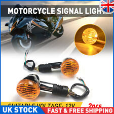 Universal Motorcycle Motorbike Turn Signal Indicators Light Lamp Bulb Chrome UK