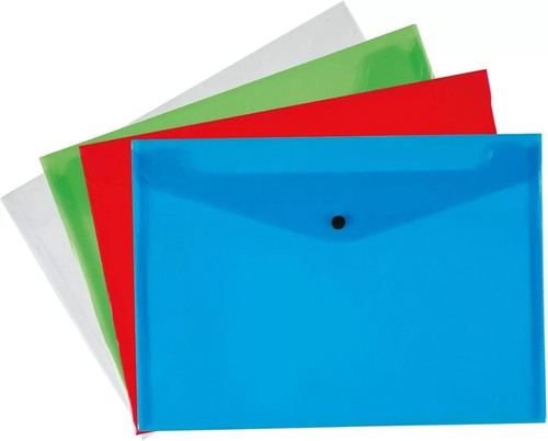 Plastic stud popper wallet - plastic,