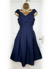 CHI CHI LONDON Navy Bardot