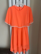 BLUE ZOO / Debenhams - Size Neon Orange Girls Summer Dress - Size 8 Years